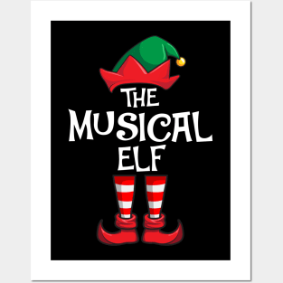 Musical Elf Matching Family Christmas Music Posters and Art